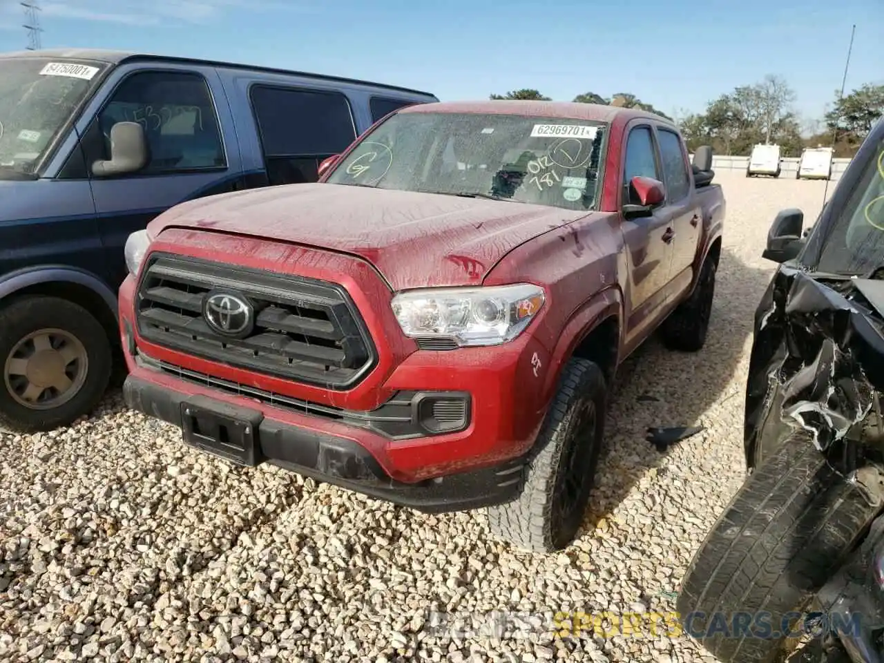 2 Фотография поврежденного автомобиля 3TYAX5GN5MT012781 TOYOTA TACOMA 2021