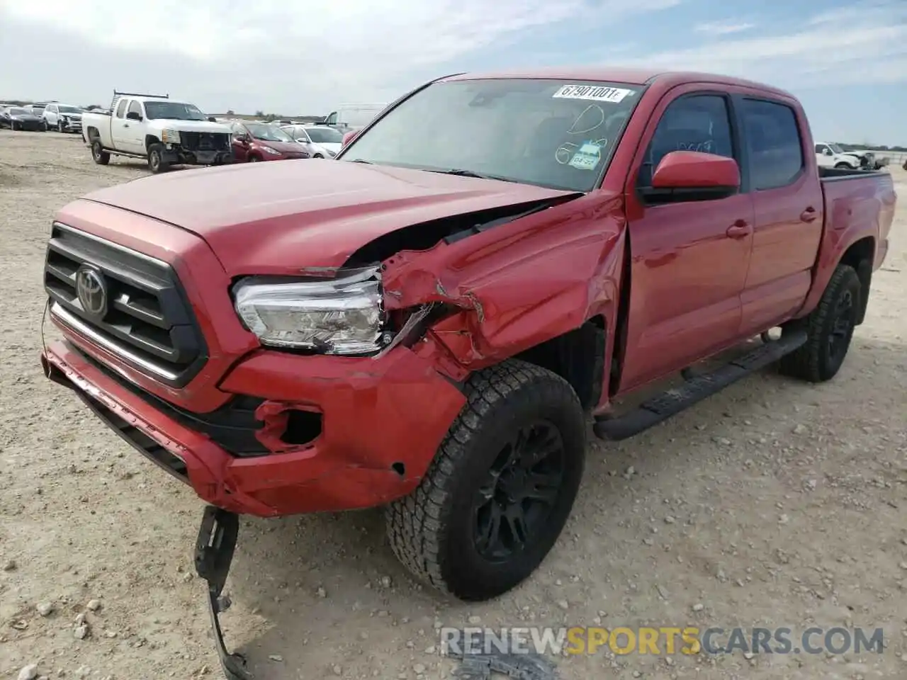 2 Photograph of a damaged car 3TYAX5GN6MT011638 TOYOTA TACOMA 2021