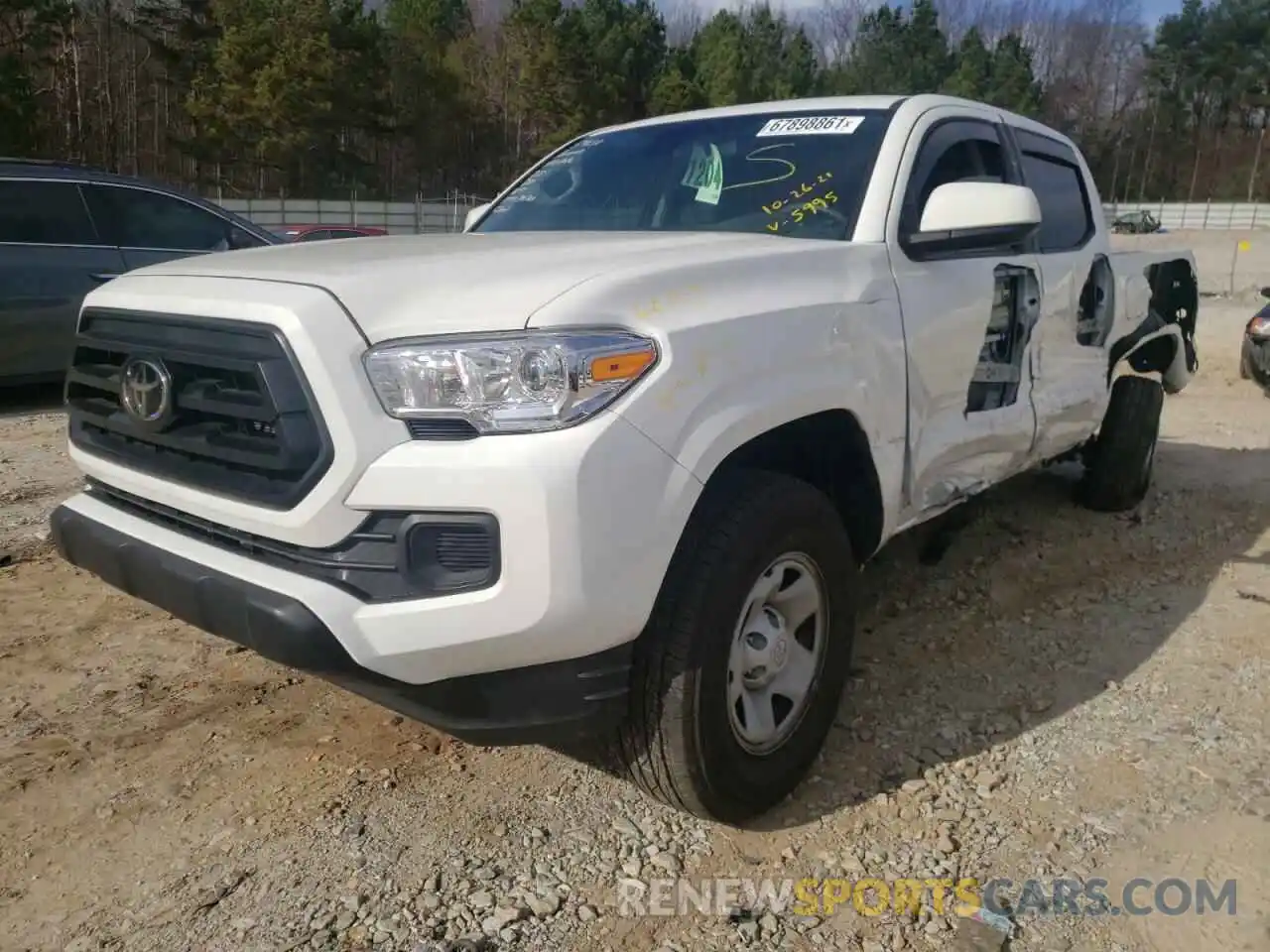 2 Photograph of a damaged car 3TYAX5GN6MT015995 TOYOTA TACOMA 2021