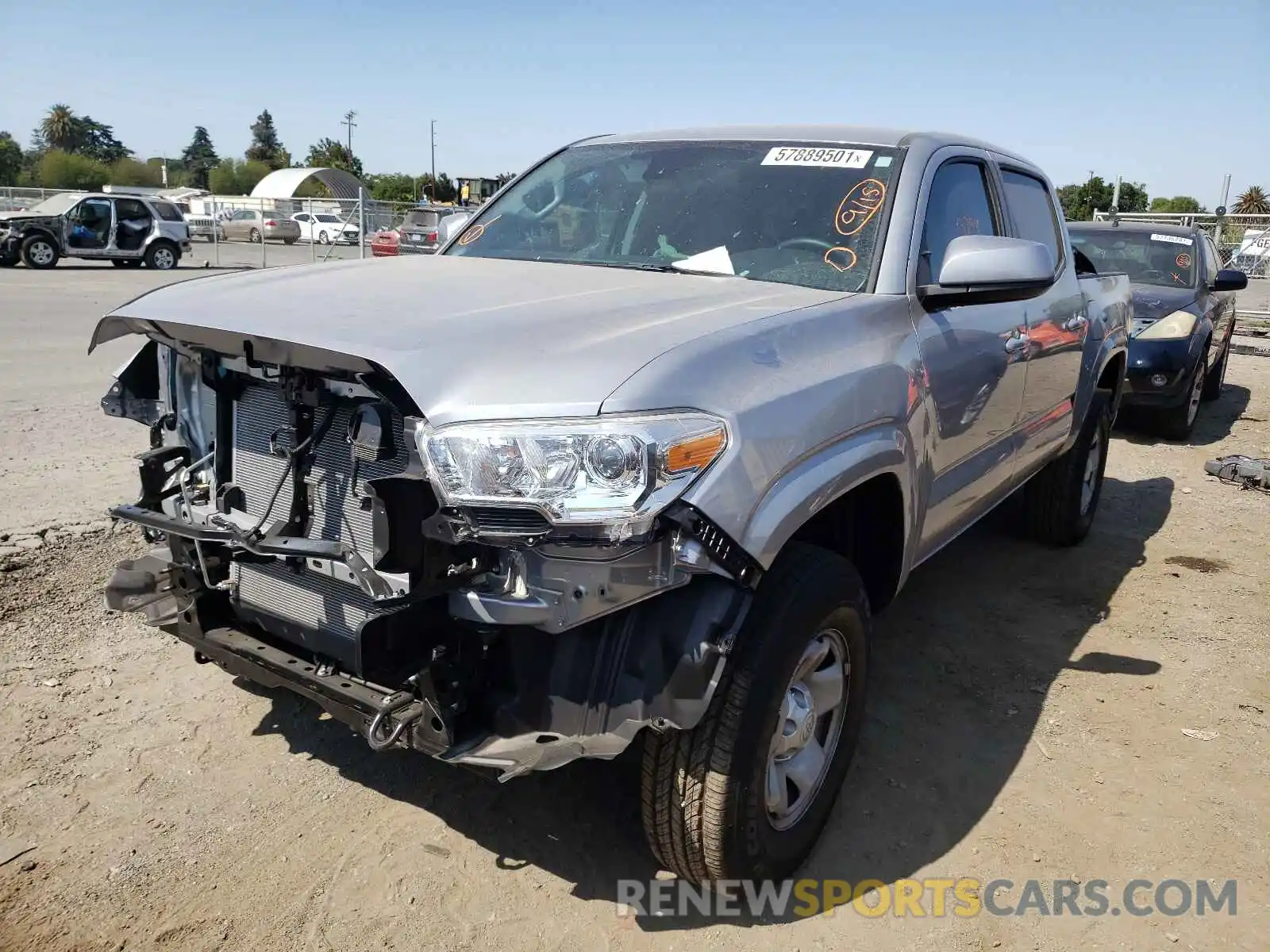 2 Photograph of a damaged car 3TYAX5GN6MT023661 TOYOTA TACOMA 2021