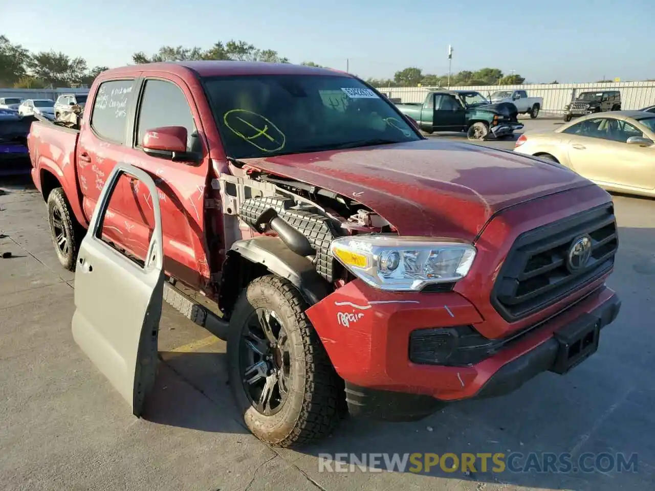 1 Photograph of a damaged car 3TYAX5GN6MT032859 TOYOTA TACOMA 2021