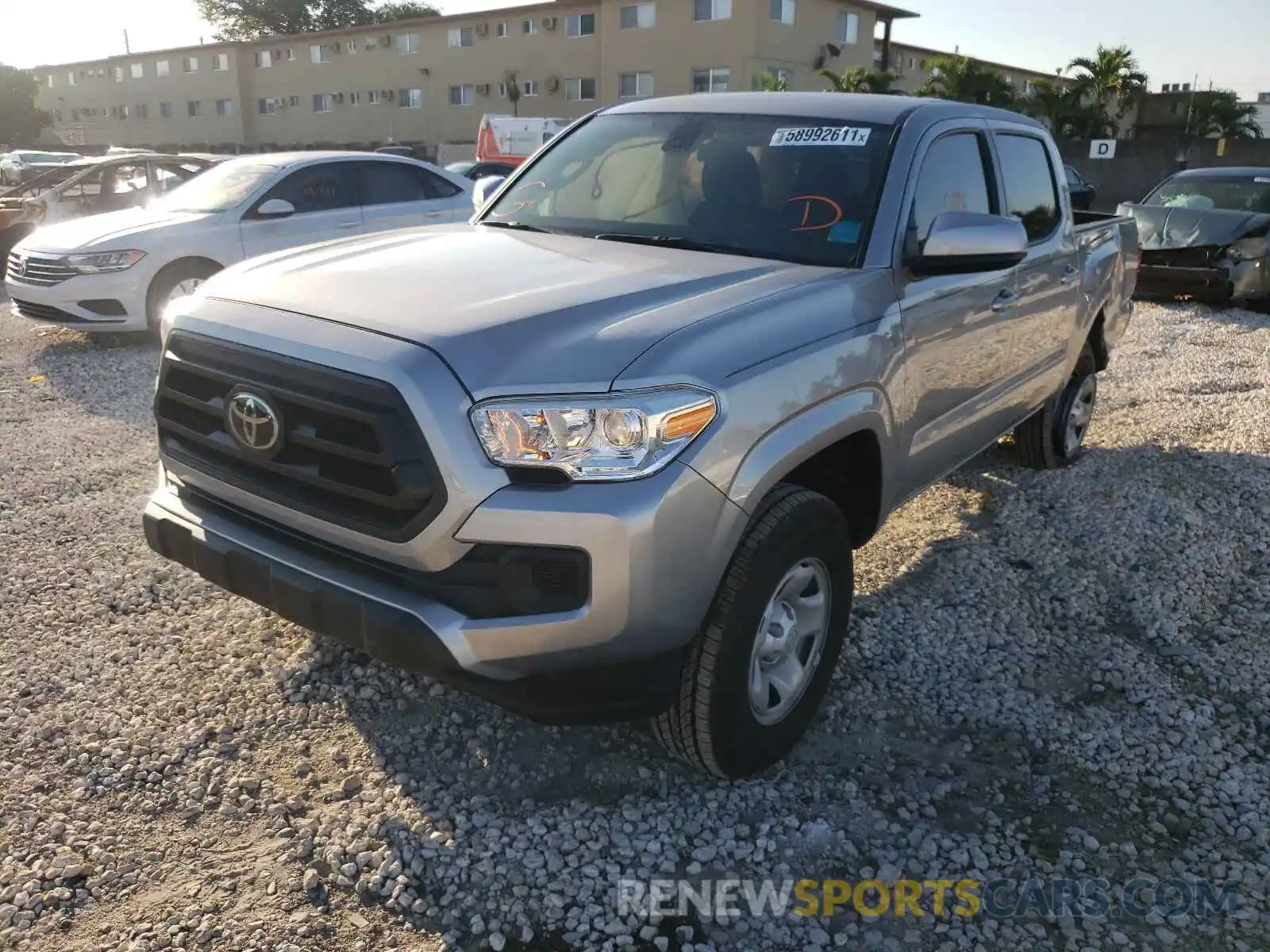 2 Photograph of a damaged car 3TYAX5GN7MT015360 TOYOTA TACOMA 2021