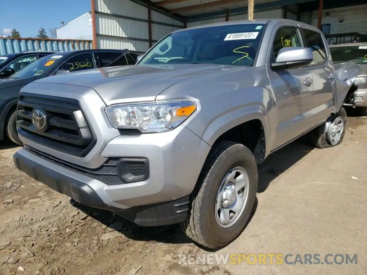 2 Photograph of a damaged car 3TYAX5GN7MT019991 TOYOTA TACOMA 2021