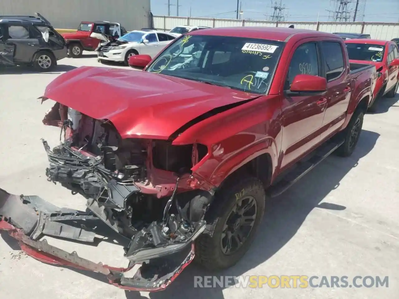 2 Photograph of a damaged car 3TYAX5GN8MT014413 TOYOTA TACOMA 2021