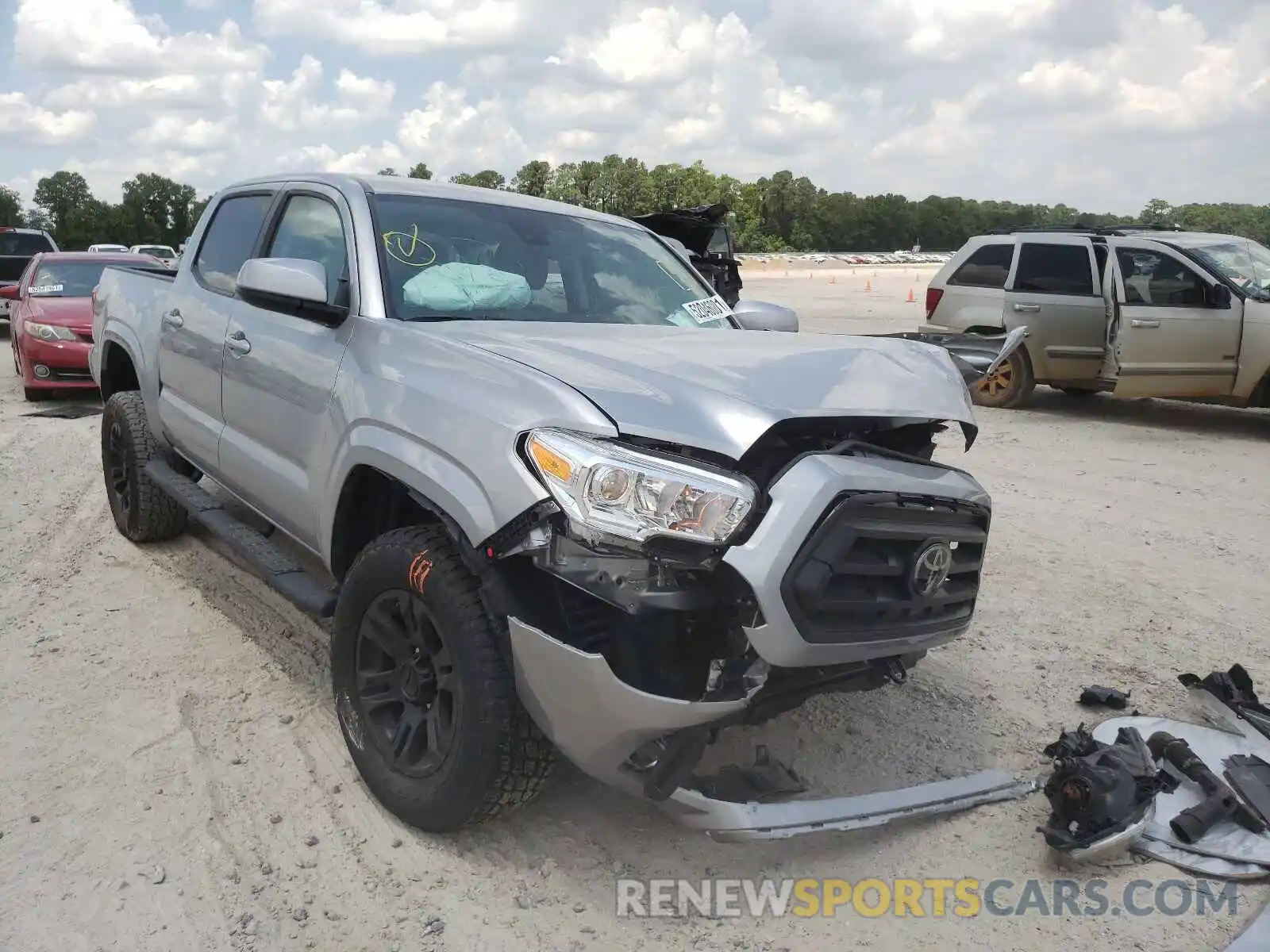 1 Photograph of a damaged car 3TYAX5GN9MT021421 TOYOTA TACOMA 2021