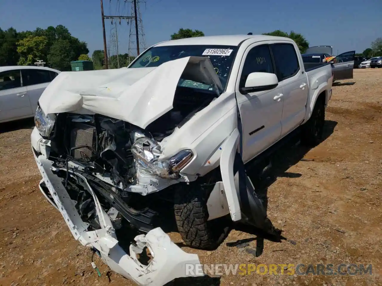 2 Photograph of a damaged car 3TYAZ5CN0MT006645 TOYOTA TACOMA 2021