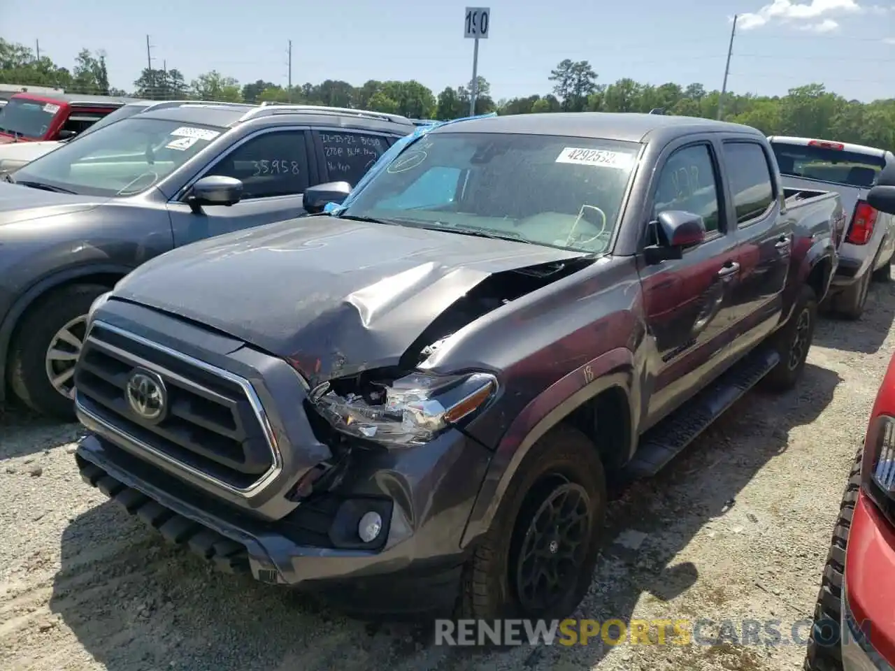 2 Photograph of a damaged car 3TYAZ5CN2MT004654 TOYOTA TACOMA 2021