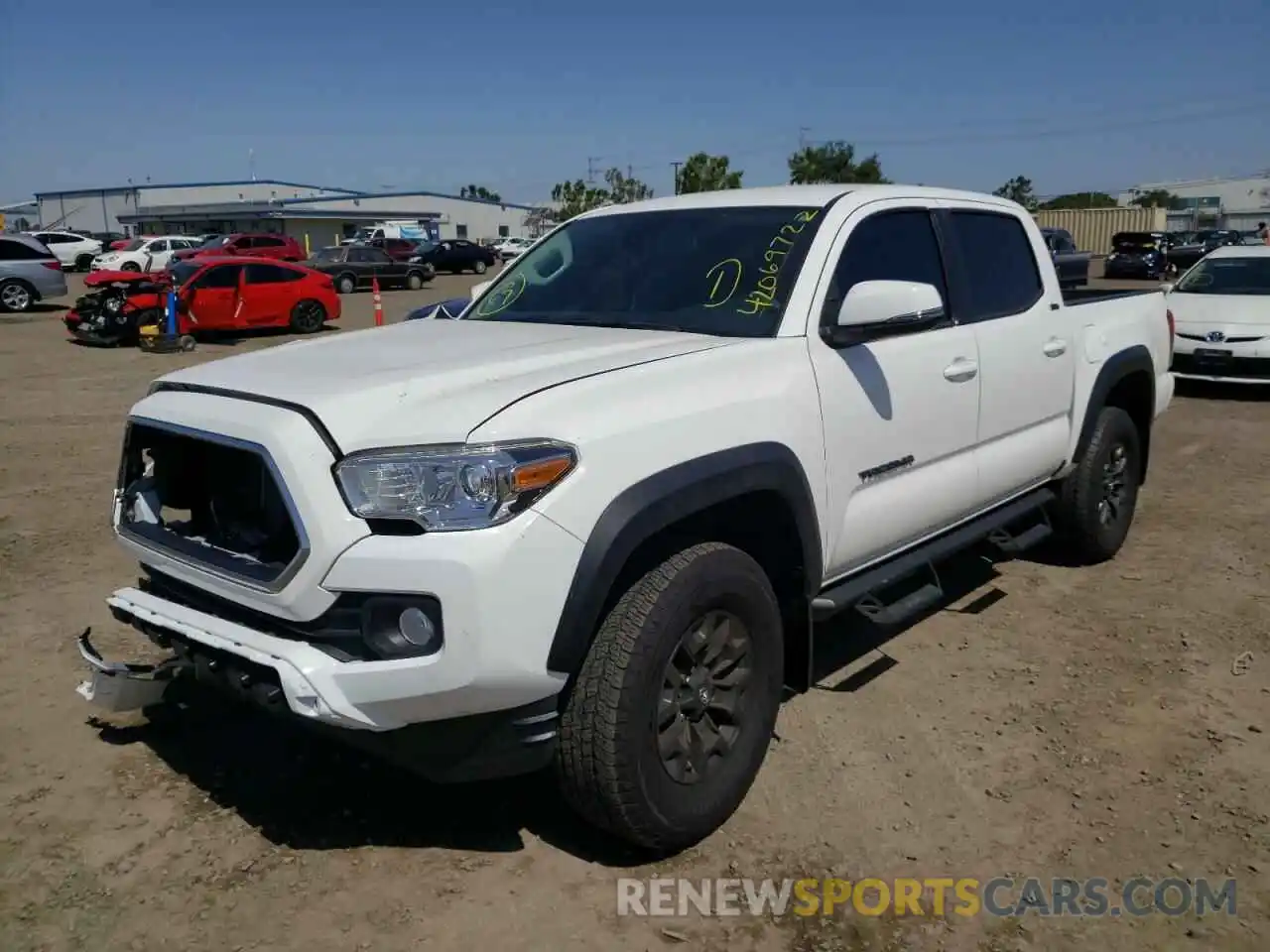 2 Photograph of a damaged car 3TYAZ5CN4MT007524 TOYOTA TACOMA 2021