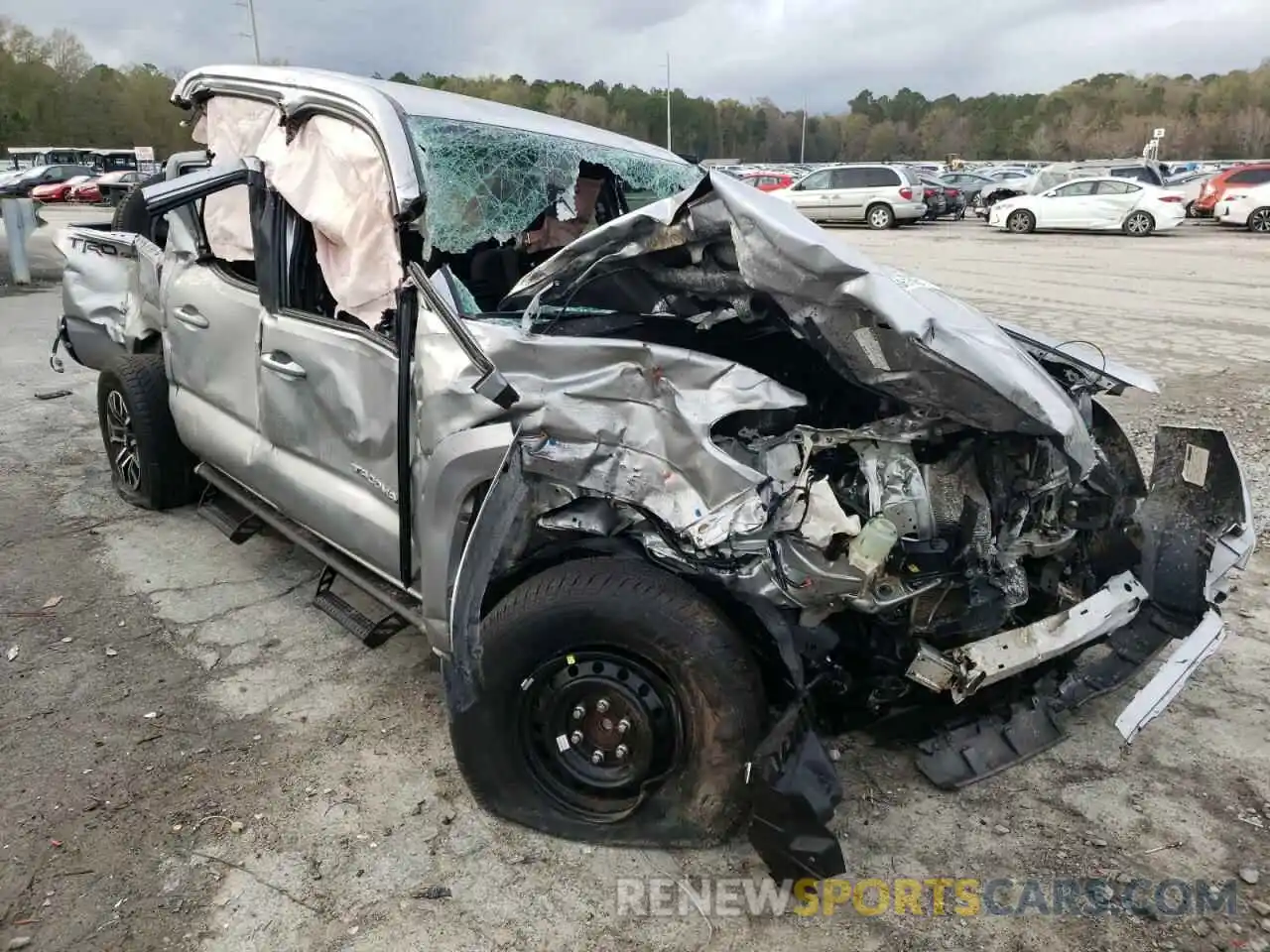 1 Photograph of a damaged car 3TYAZ5CNXMT005695 TOYOTA TACOMA 2021