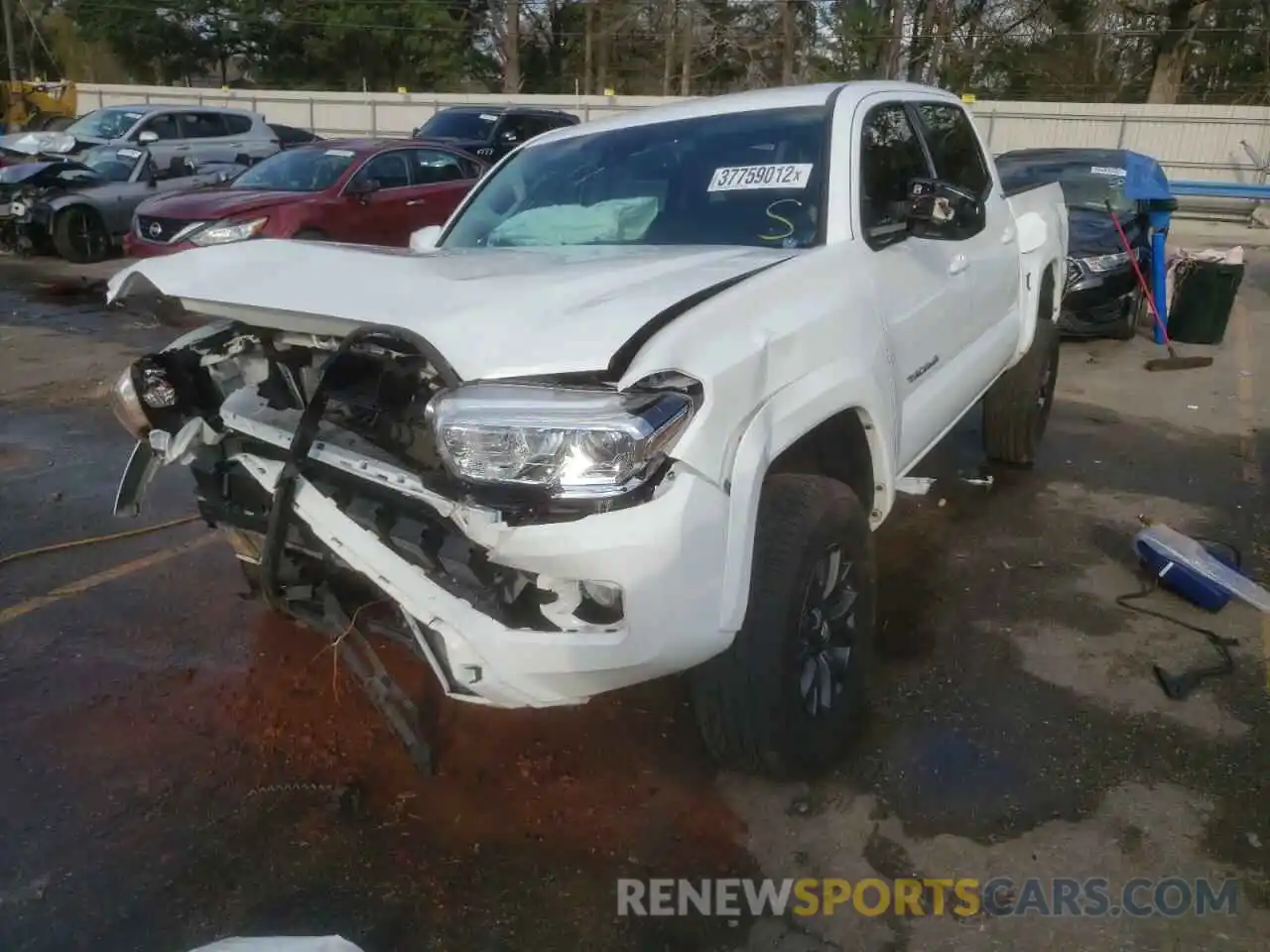 2 Photograph of a damaged car 3TYAZ5CNXMT007320 TOYOTA TACOMA 2021