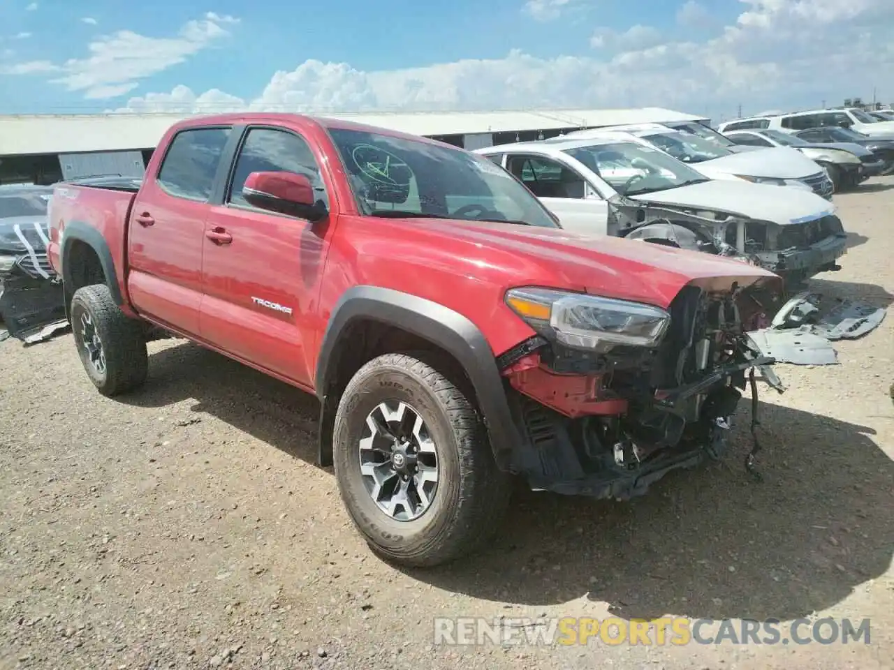 1 Photograph of a damaged car 3TYCZ5AN0MT012960 TOYOTA TACOMA 2021