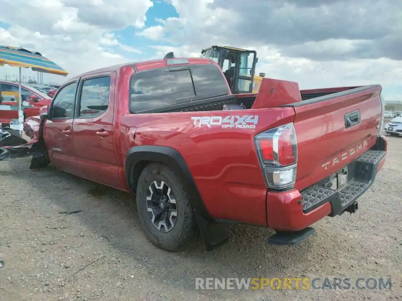 3 Photograph of a damaged car 3TYCZ5AN0MT012960 TOYOTA TACOMA 2021