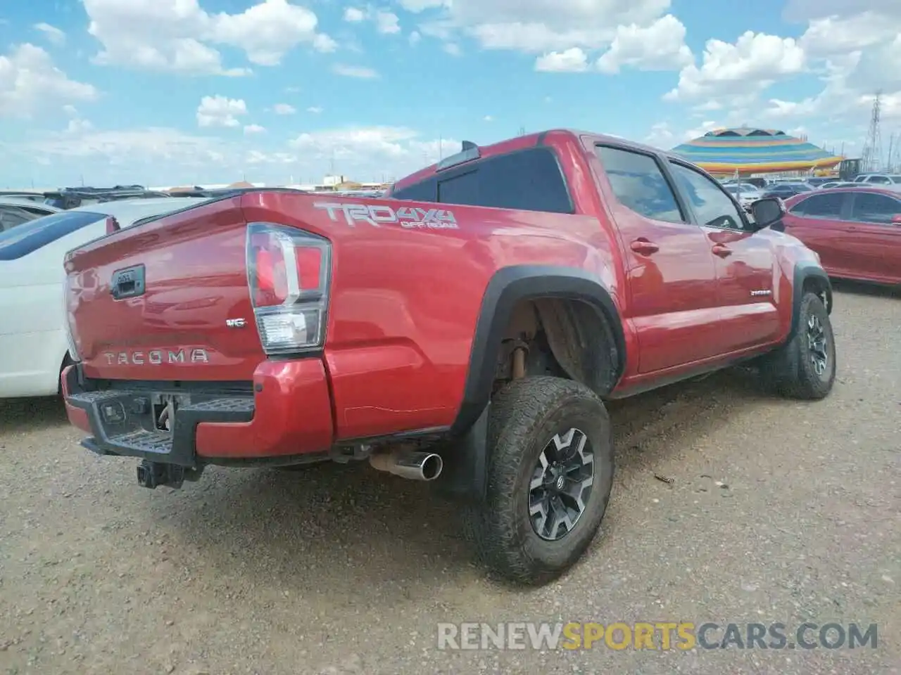 4 Photograph of a damaged car 3TYCZ5AN0MT012960 TOYOTA TACOMA 2021