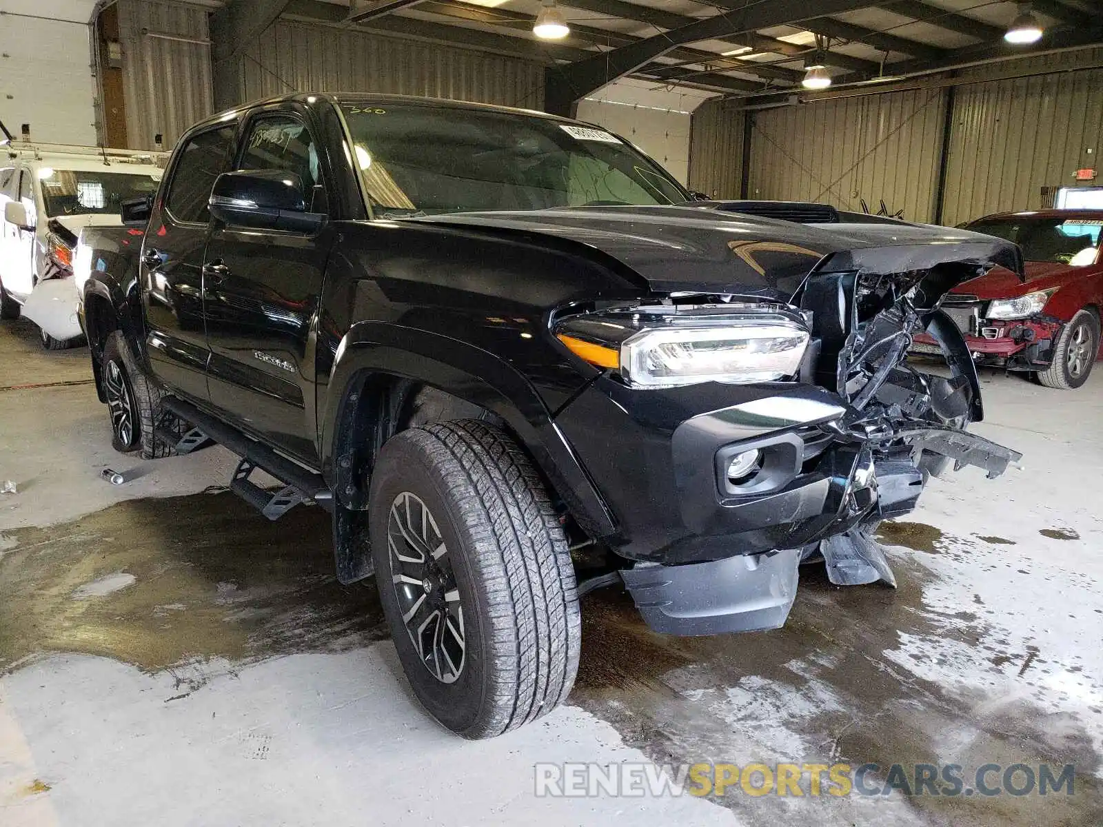 1 Photograph of a damaged car 3TYCZ5AN0MT022730 TOYOTA TACOMA 2021