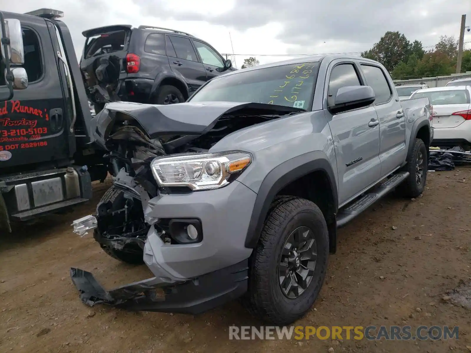 2 Photograph of a damaged car 3TYCZ5AN0MT032125 TOYOTA TACOMA 2021