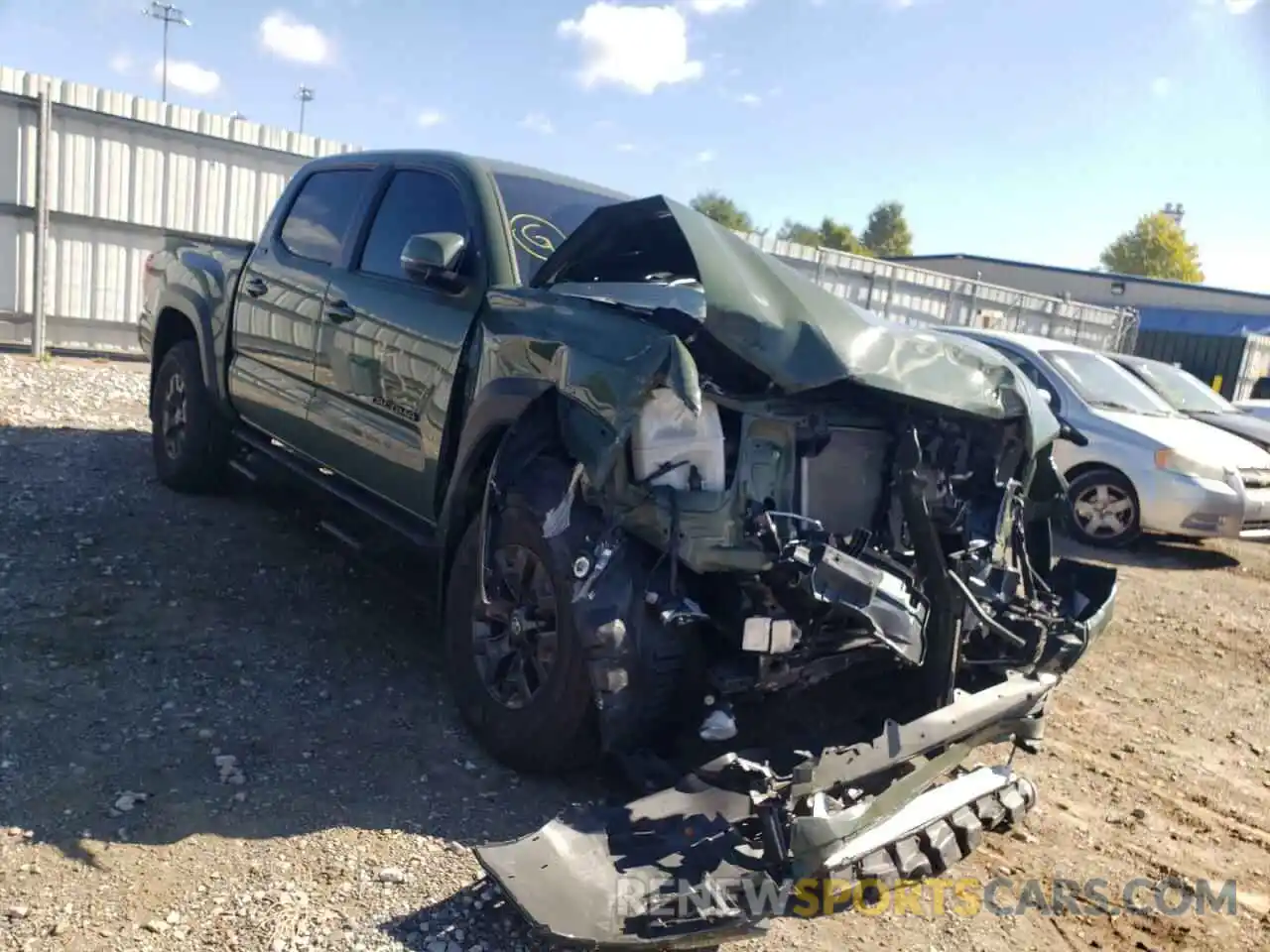 1 Photograph of a damaged car 3TYCZ5AN0MT051273 TOYOTA TACOMA 2021