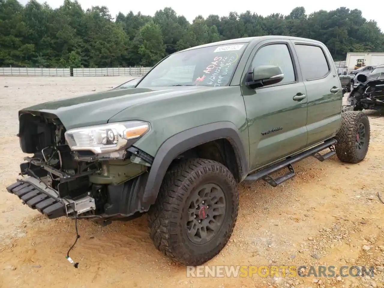 2 Photograph of a damaged car 3TYCZ5AN1MT013177 TOYOTA TACOMA 2021