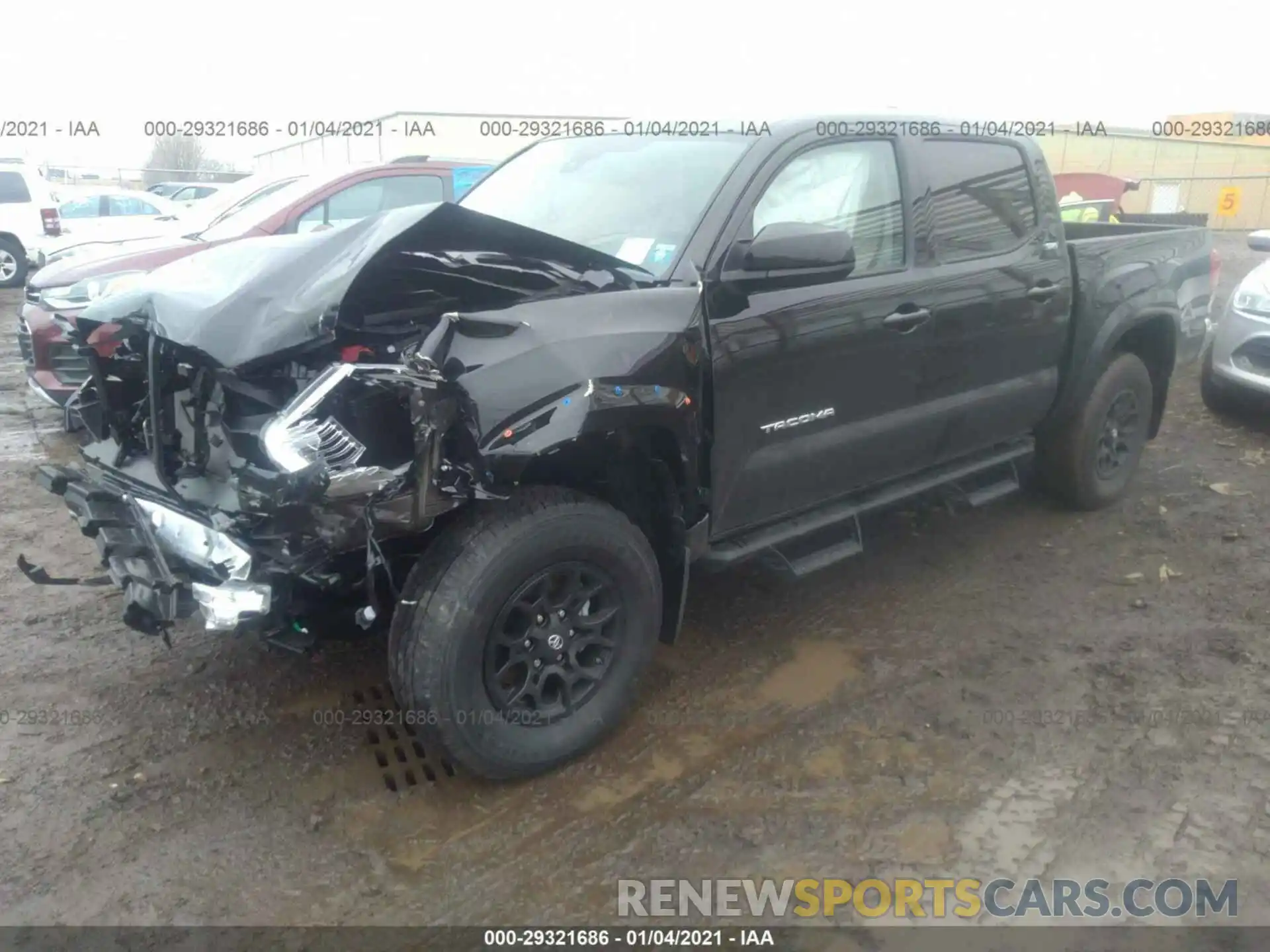 2 Photograph of a damaged car 3TYCZ5AN1MT013373 TOYOTA TACOMA 2021