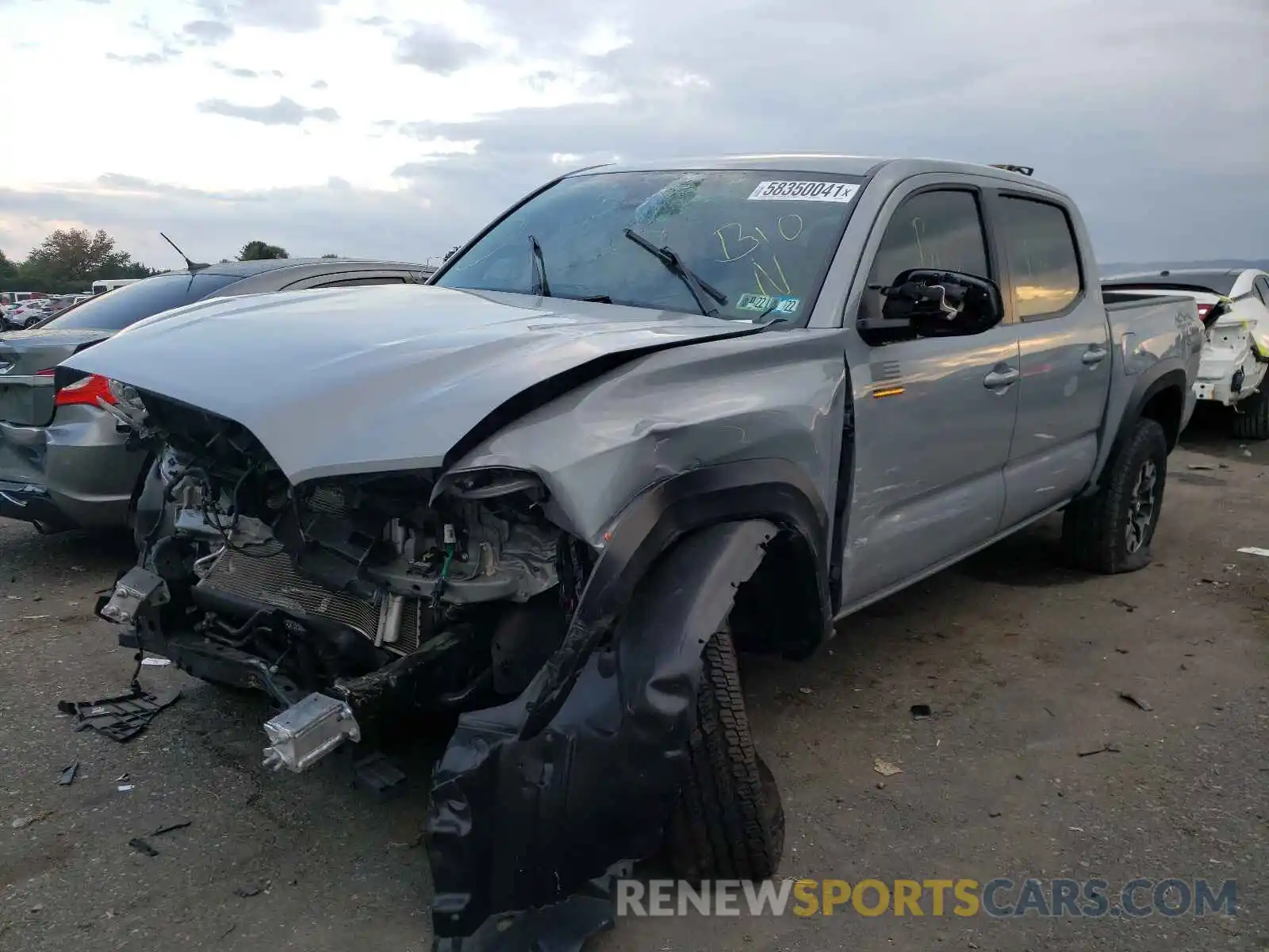 2 Photograph of a damaged car 3TYCZ5AN1MT024759 TOYOTA TACOMA 2021