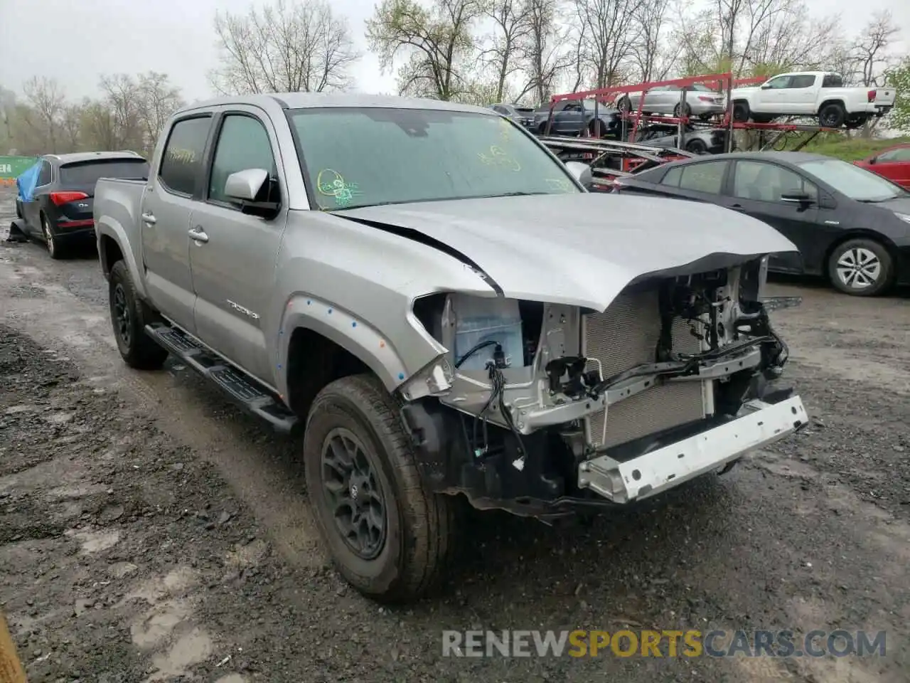 1 Photograph of a damaged car 3TYCZ5AN1MT033719 TOYOTA TACOMA 2021