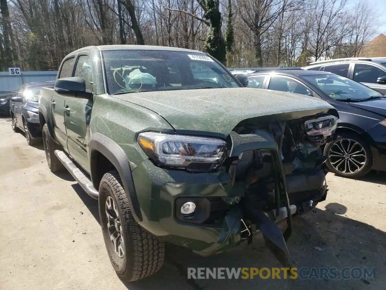 1 Photograph of a damaged car 3TYCZ5AN1MT051301 TOYOTA TACOMA 2021