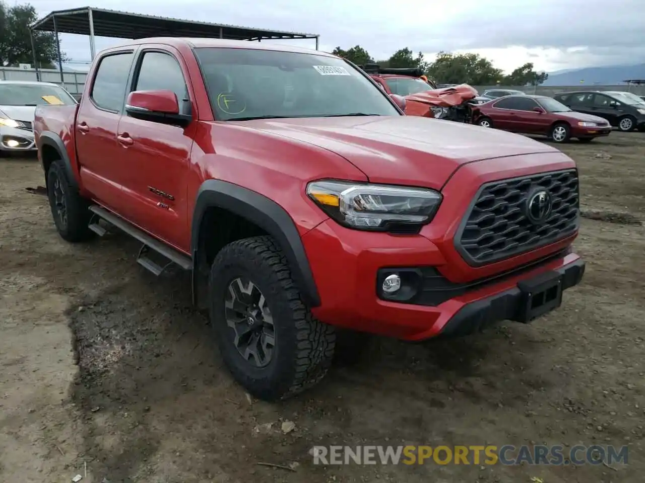 1 Photograph of a damaged car 3TYCZ5AN2MT009235 TOYOTA TACOMA 2021