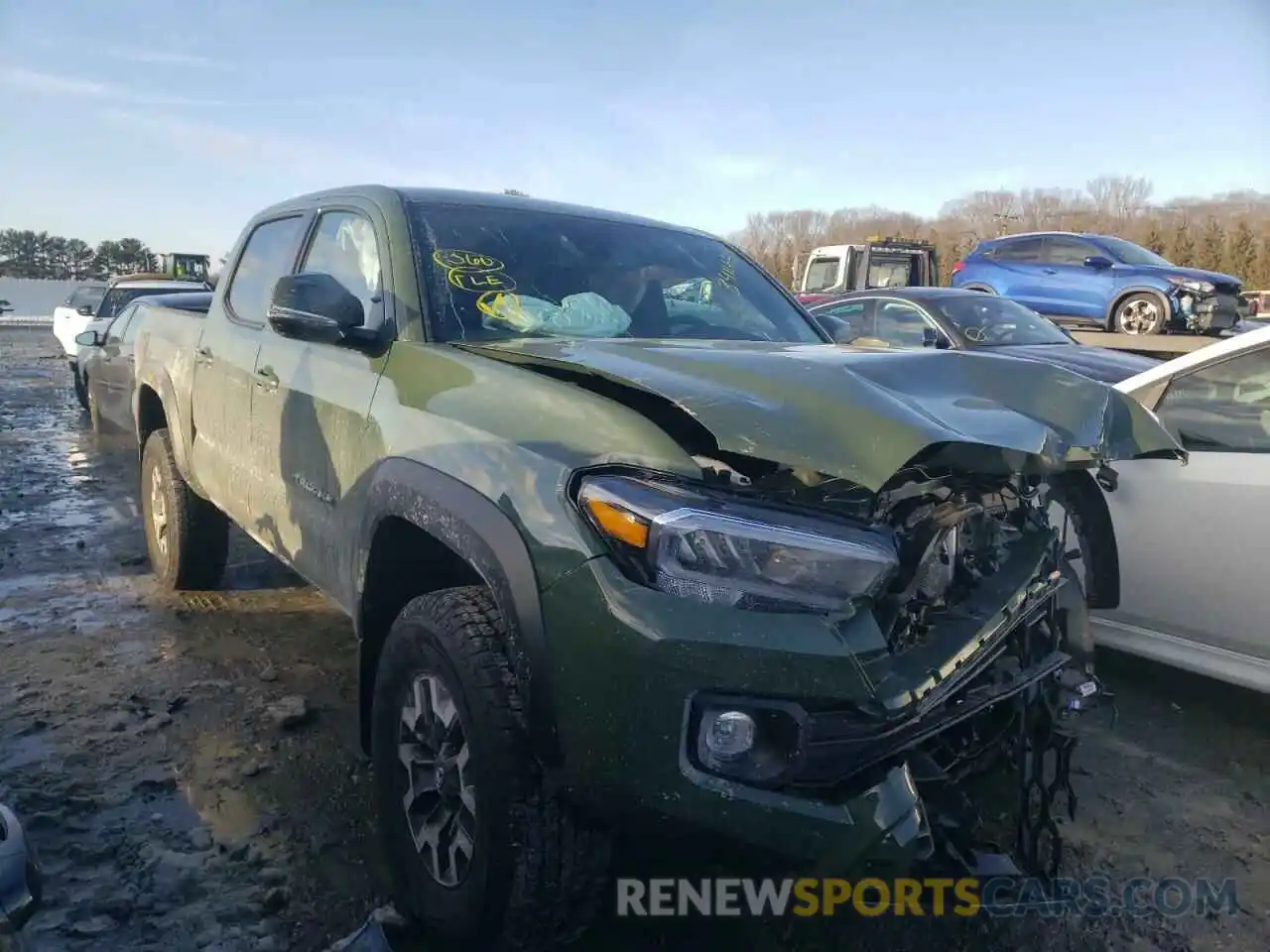 1 Photograph of a damaged car 3TYCZ5AN2MT049539 TOYOTA TACOMA 2021