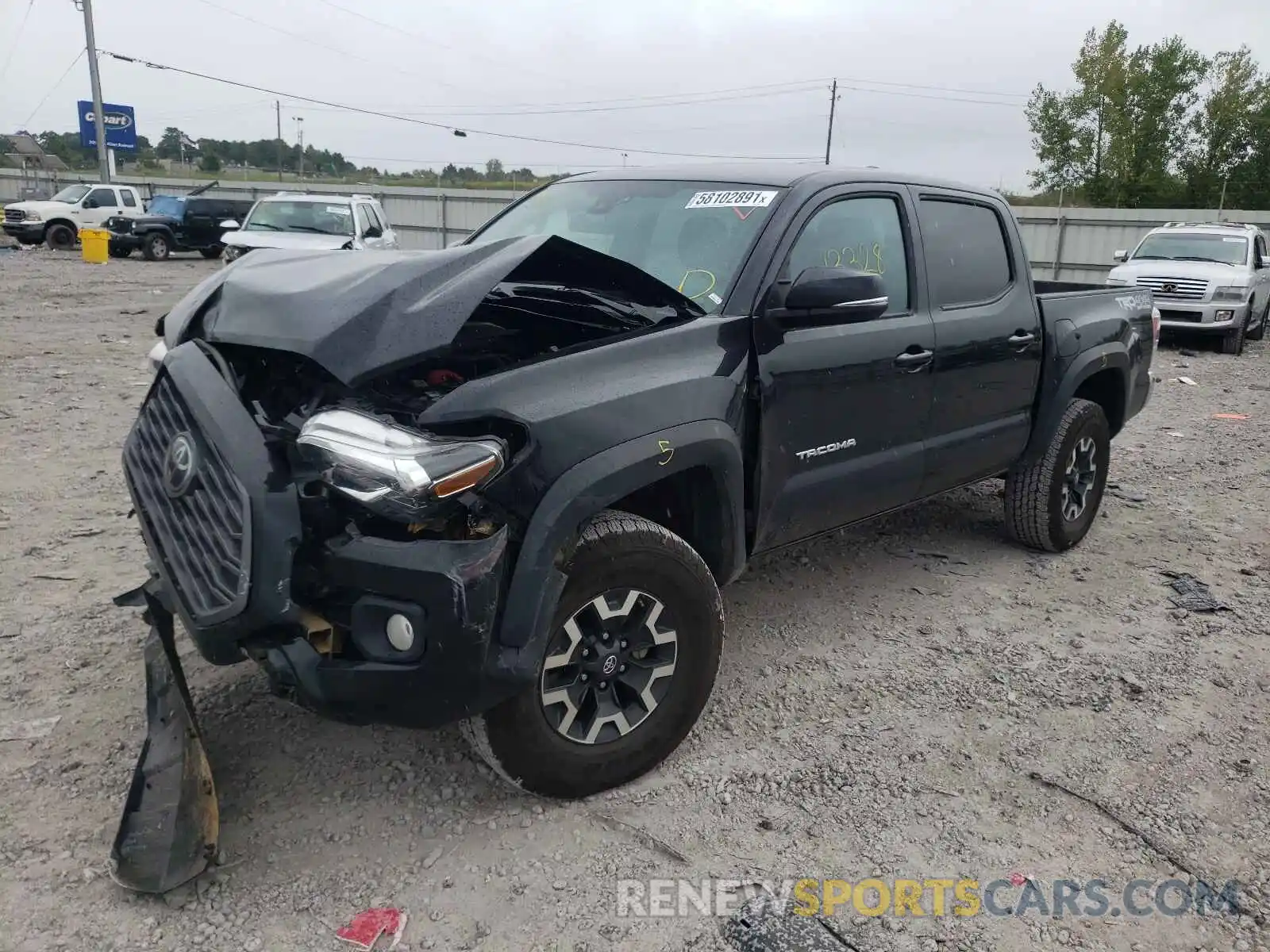 2 Photograph of a damaged car 3TYCZ5AN3MT012340 TOYOTA TACOMA 2021