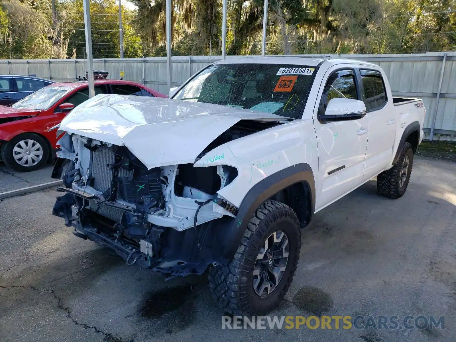 2 Photograph of a damaged car 3TYCZ5AN3MT042583 TOYOTA TACOMA 2021