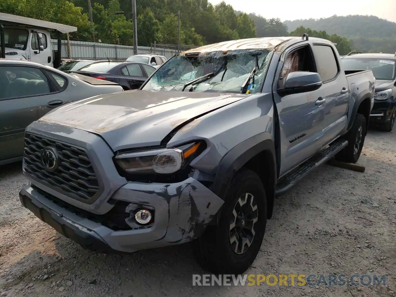 2 Photograph of a damaged car 3TYCZ5AN4MT014288 TOYOTA TACOMA 2021