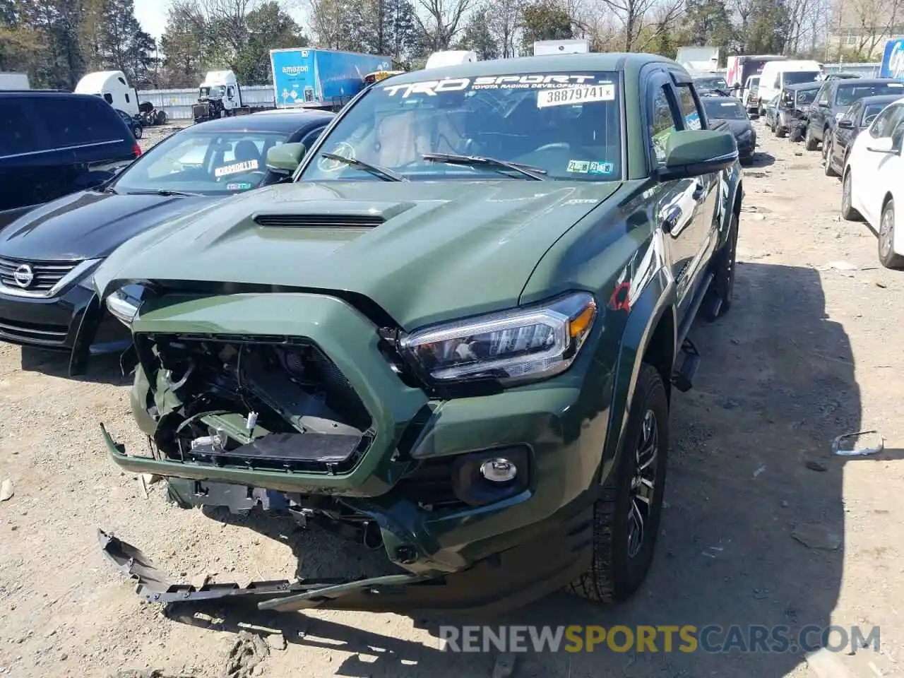 2 Photograph of a damaged car 3TYCZ5AN5MT008029 TOYOTA TACOMA 2021