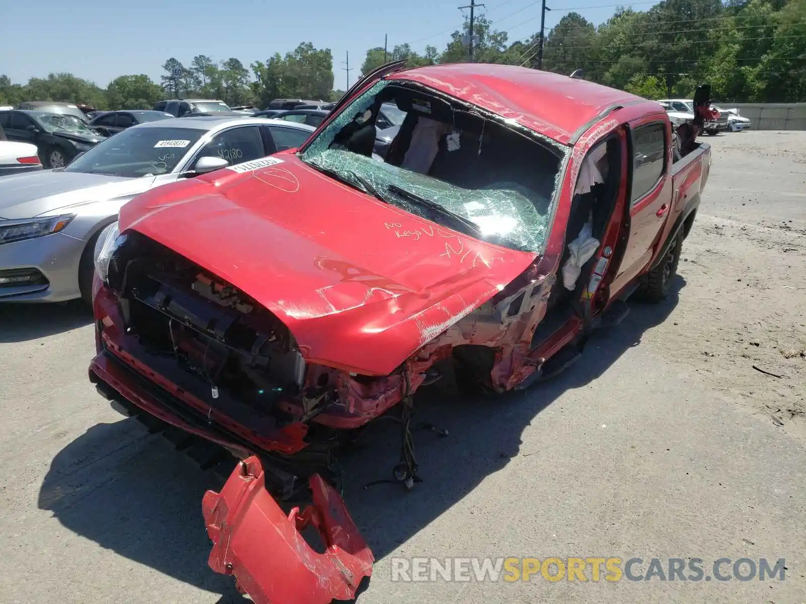 2 Photograph of a damaged car 3TYCZ5AN5MT027020 TOYOTA TACOMA 2021