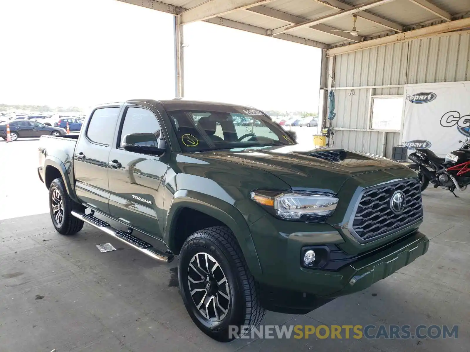 1 Photograph of a damaged car 3TYCZ5AN5MT027437 TOYOTA TACOMA 2021