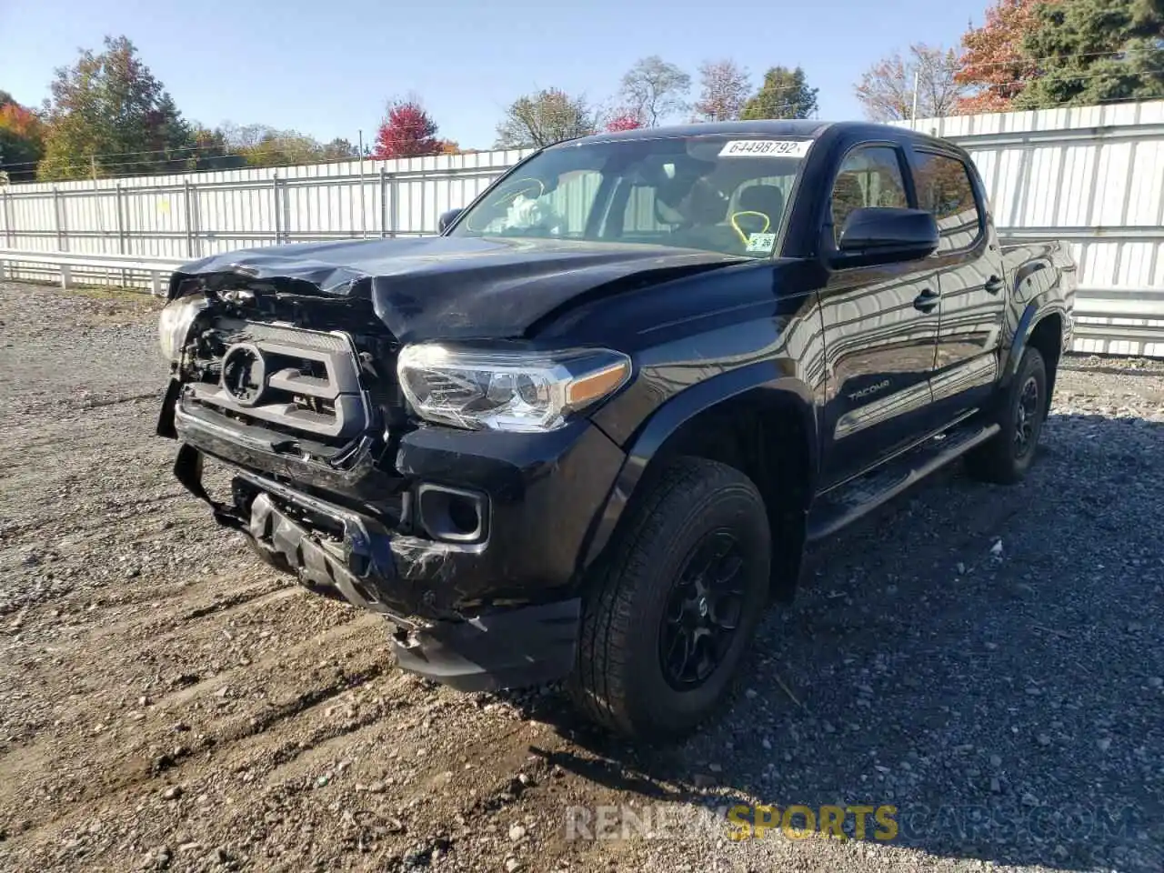 2 Photograph of a damaged car 3TYCZ5AN5MT033996 TOYOTA TACOMA 2021