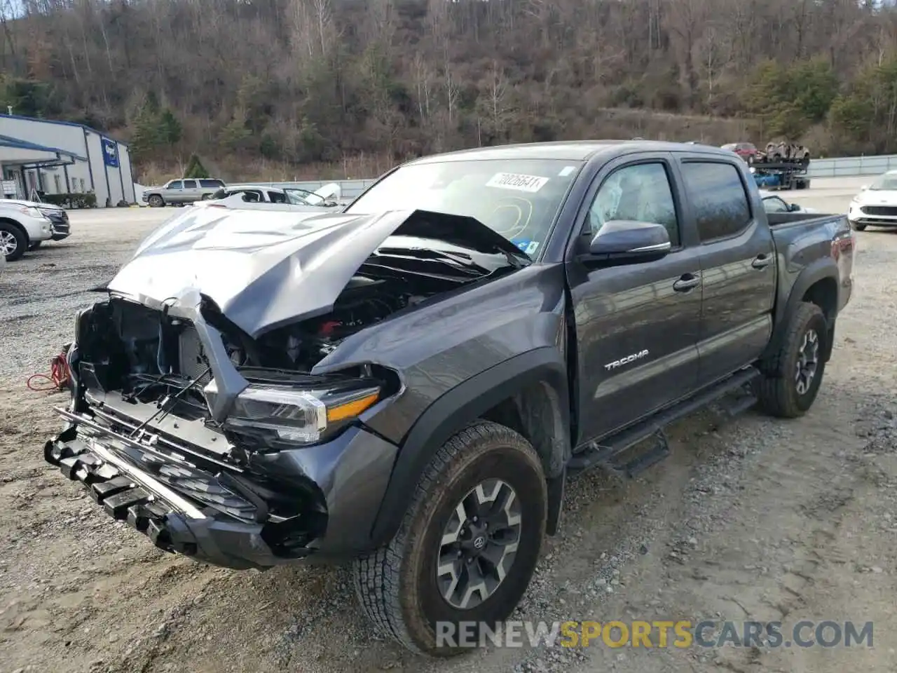 2 Photograph of a damaged car 3TYCZ5AN5MT037935 TOYOTA TACOMA 2021