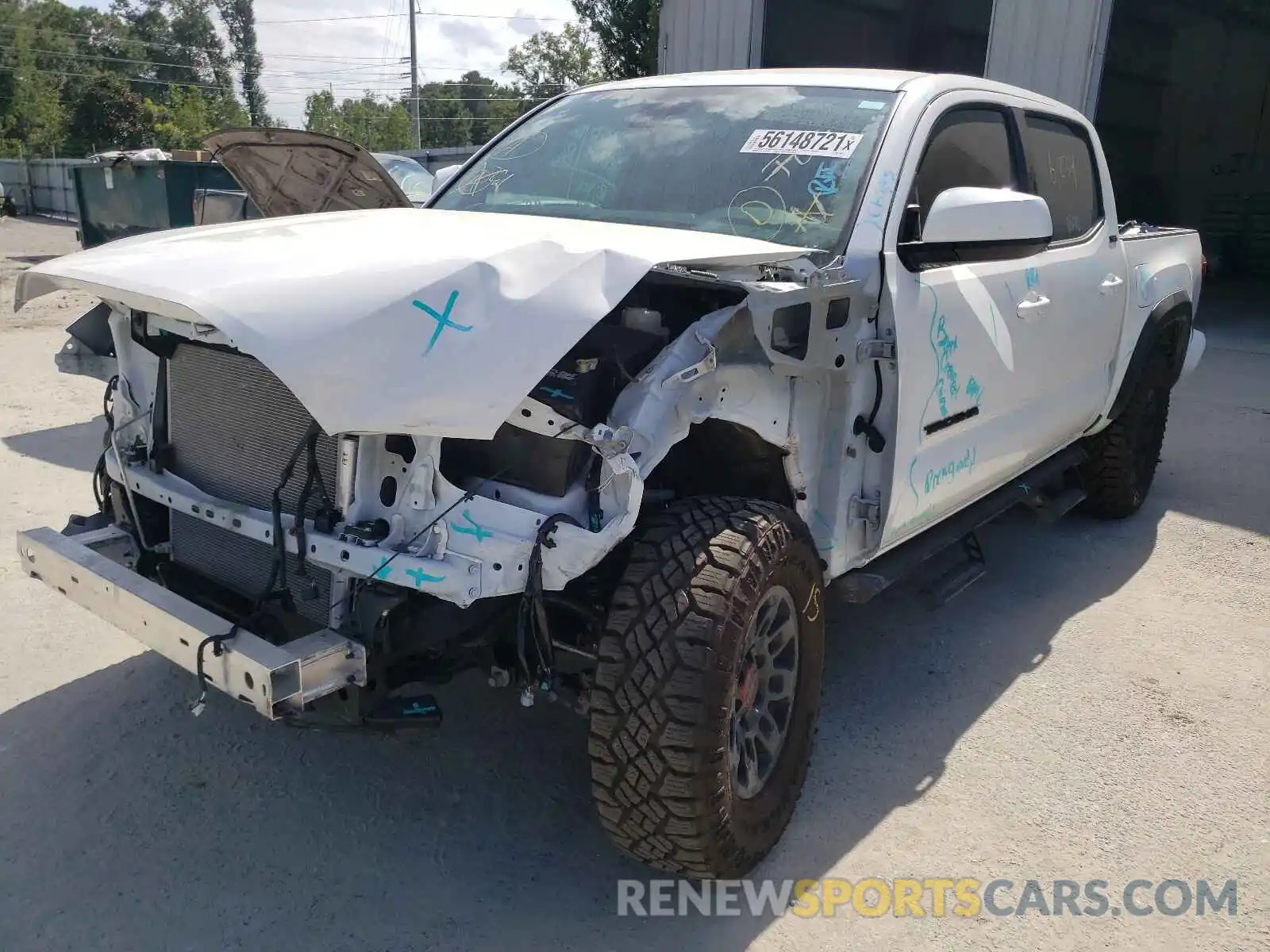 2 Photograph of a damaged car 3TYCZ5AN6MT014048 TOYOTA TACOMA 2021