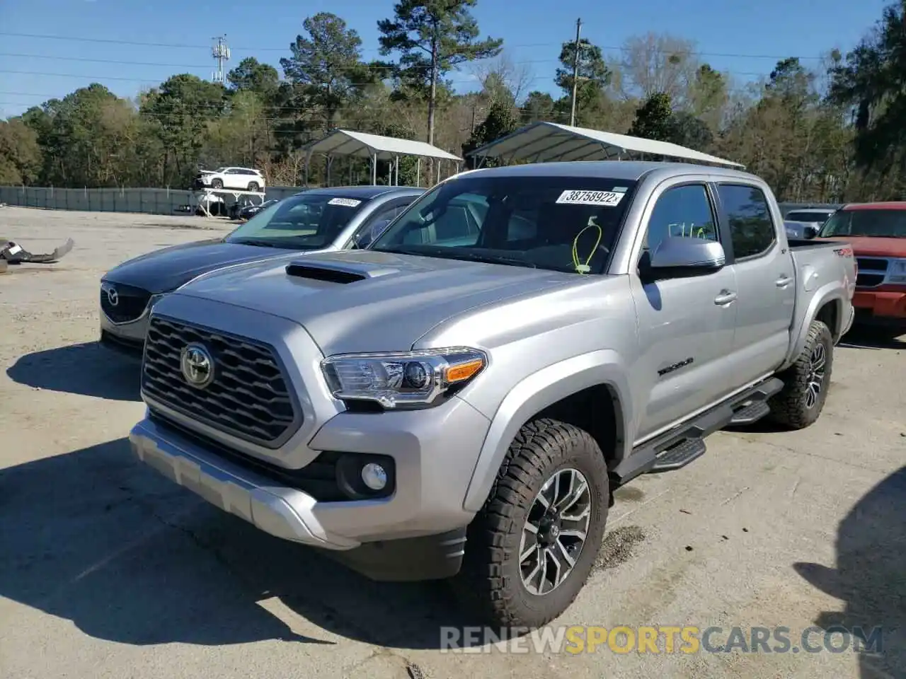 2 Photograph of a damaged car 3TYCZ5AN6MT035627 TOYOTA TACOMA 2021