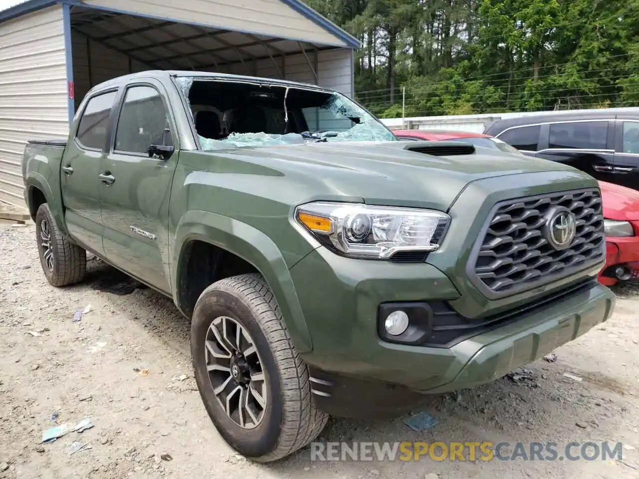 1 Photograph of a damaged car 3TYCZ5AN6MT036020 TOYOTA TACOMA 2021