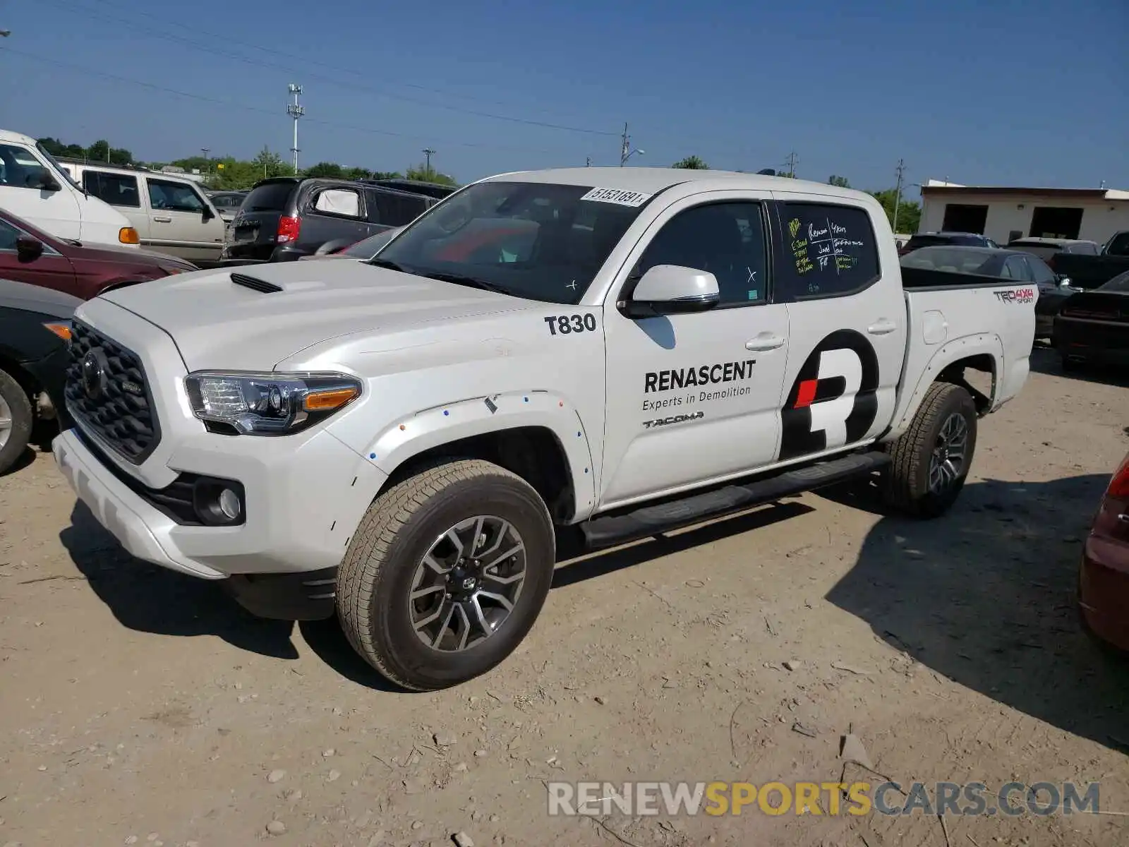 2 Photograph of a damaged car 3TYCZ5AN7MT011451 TOYOTA TACOMA 2021