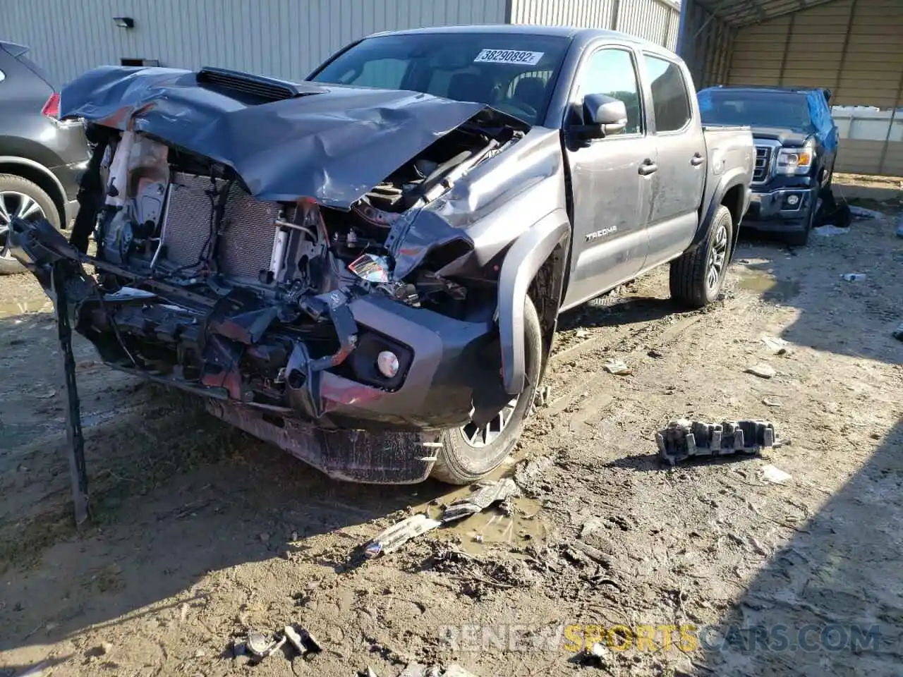 2 Photograph of a damaged car 3TYCZ5AN7MT023163 TOYOTA TACOMA 2021