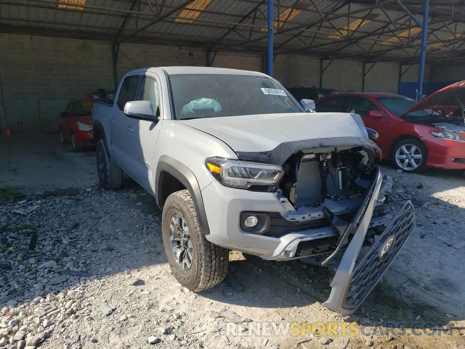 1 Photograph of a damaged car 3TYCZ5AN7MT040626 TOYOTA TACOMA 2021