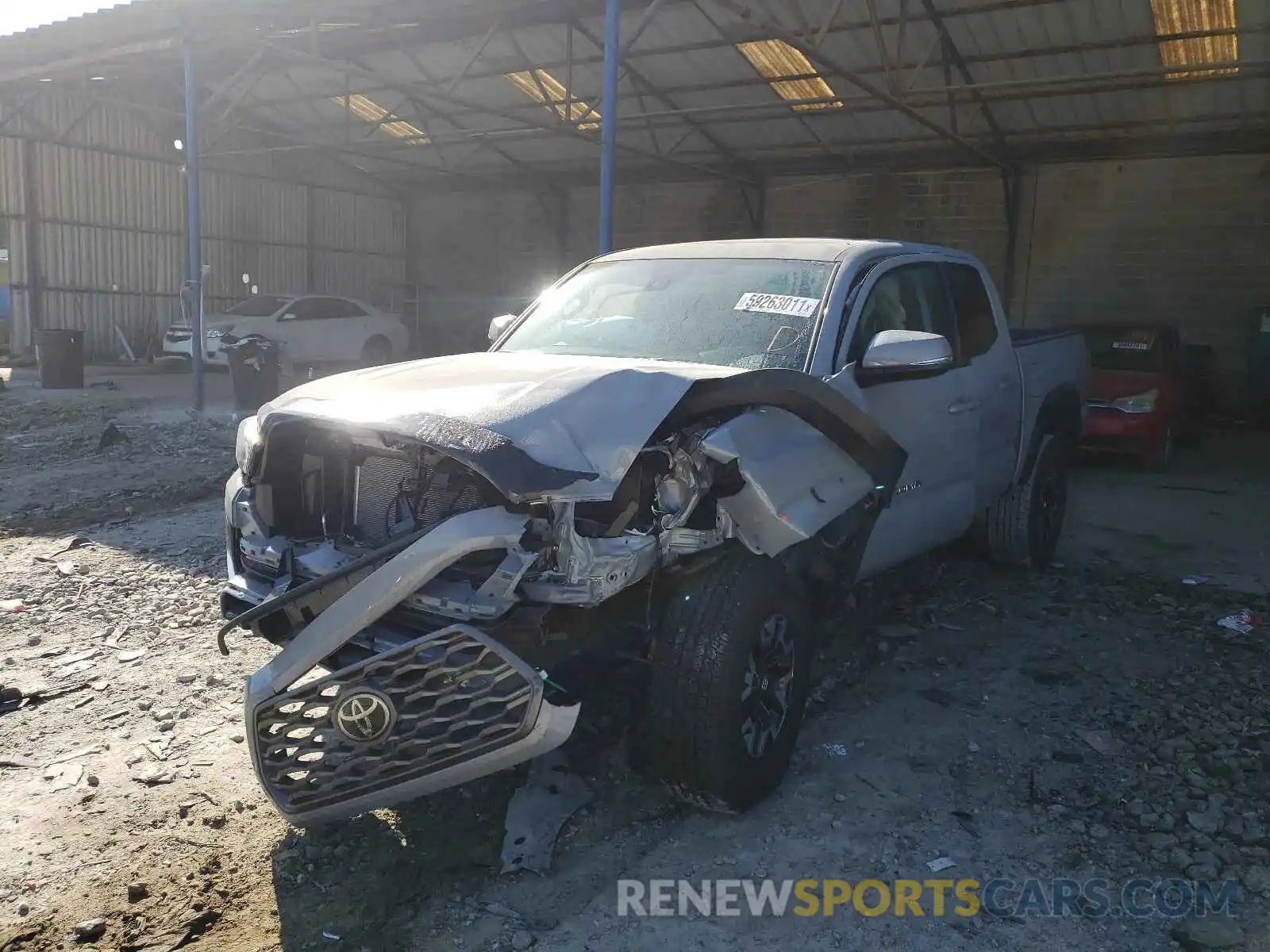 2 Photograph of a damaged car 3TYCZ5AN7MT040626 TOYOTA TACOMA 2021