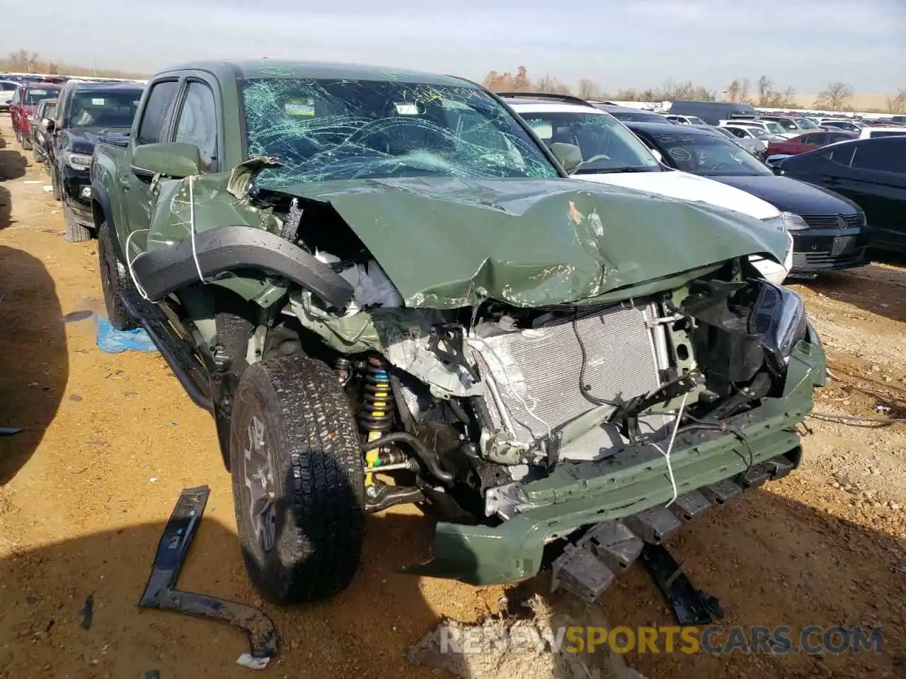 1 Photograph of a damaged car 3TYCZ5AN7MT049505 TOYOTA TACOMA 2021