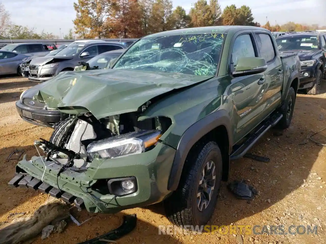 2 Photograph of a damaged car 3TYCZ5AN7MT049505 TOYOTA TACOMA 2021