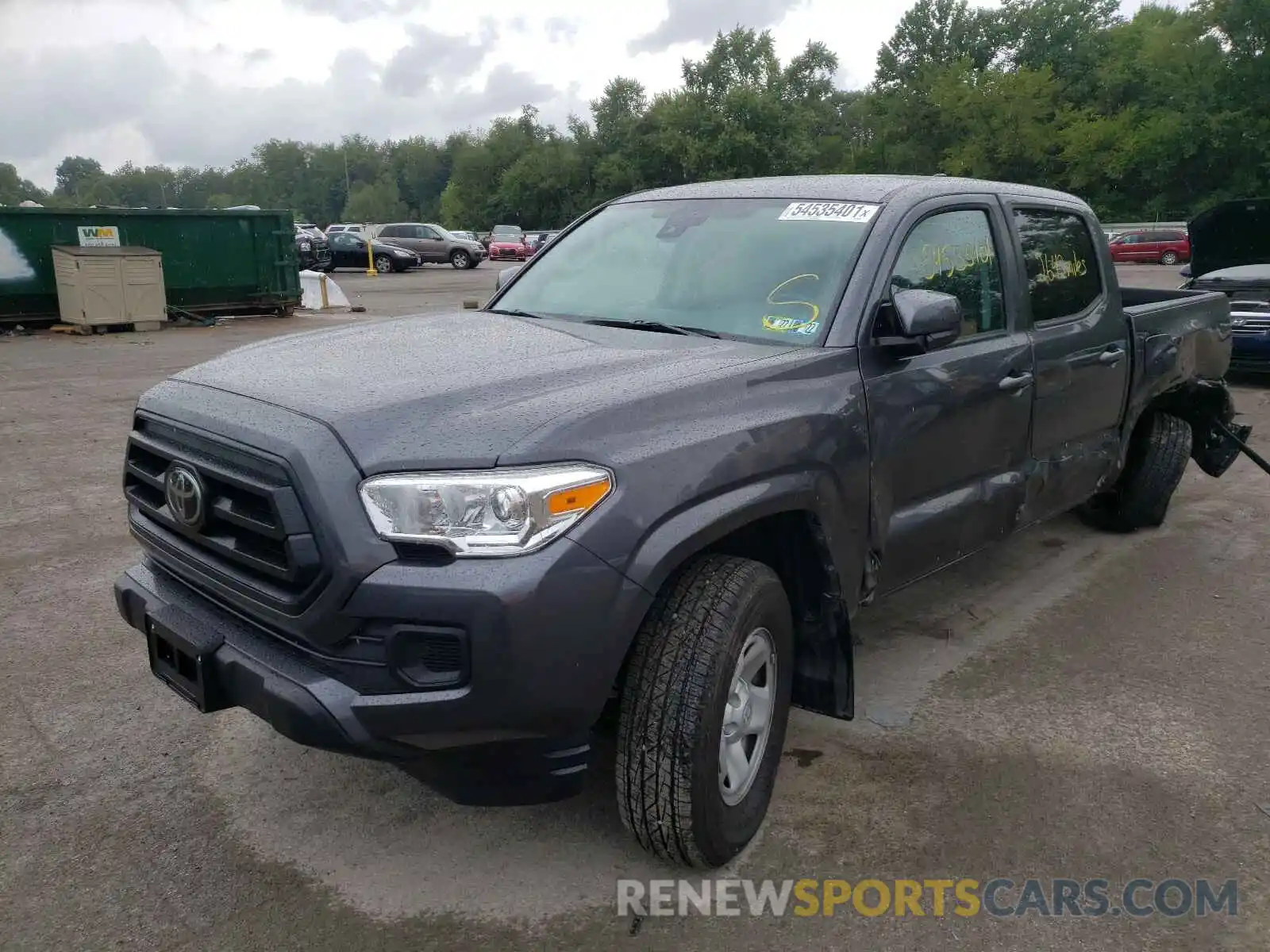 2 Photograph of a damaged car 3TYCZ5AN8MT035449 TOYOTA TACOMA 2021