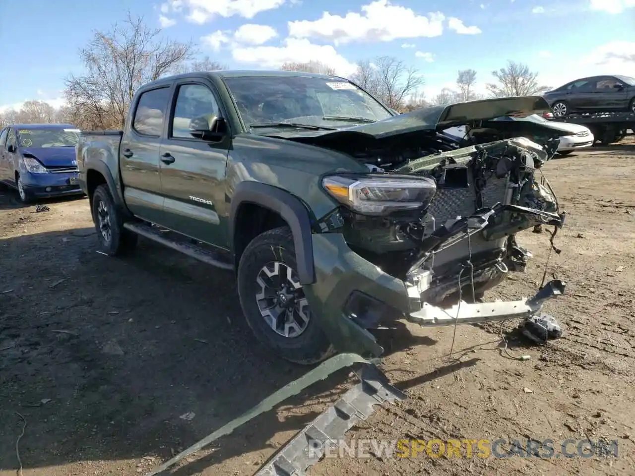 1 Photograph of a damaged car 3TYCZ5AN8MT048220 TOYOTA TACOMA 2021