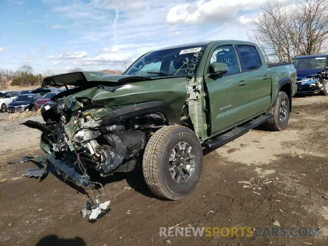 2 Photograph of a damaged car 3TYCZ5AN8MT048220 TOYOTA TACOMA 2021