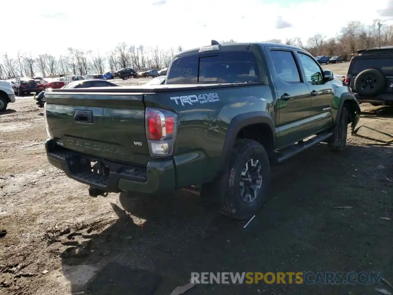 4 Фотография поврежденного автомобиля 3TYCZ5AN8MT048220 TOYOTA TACOMA 2021