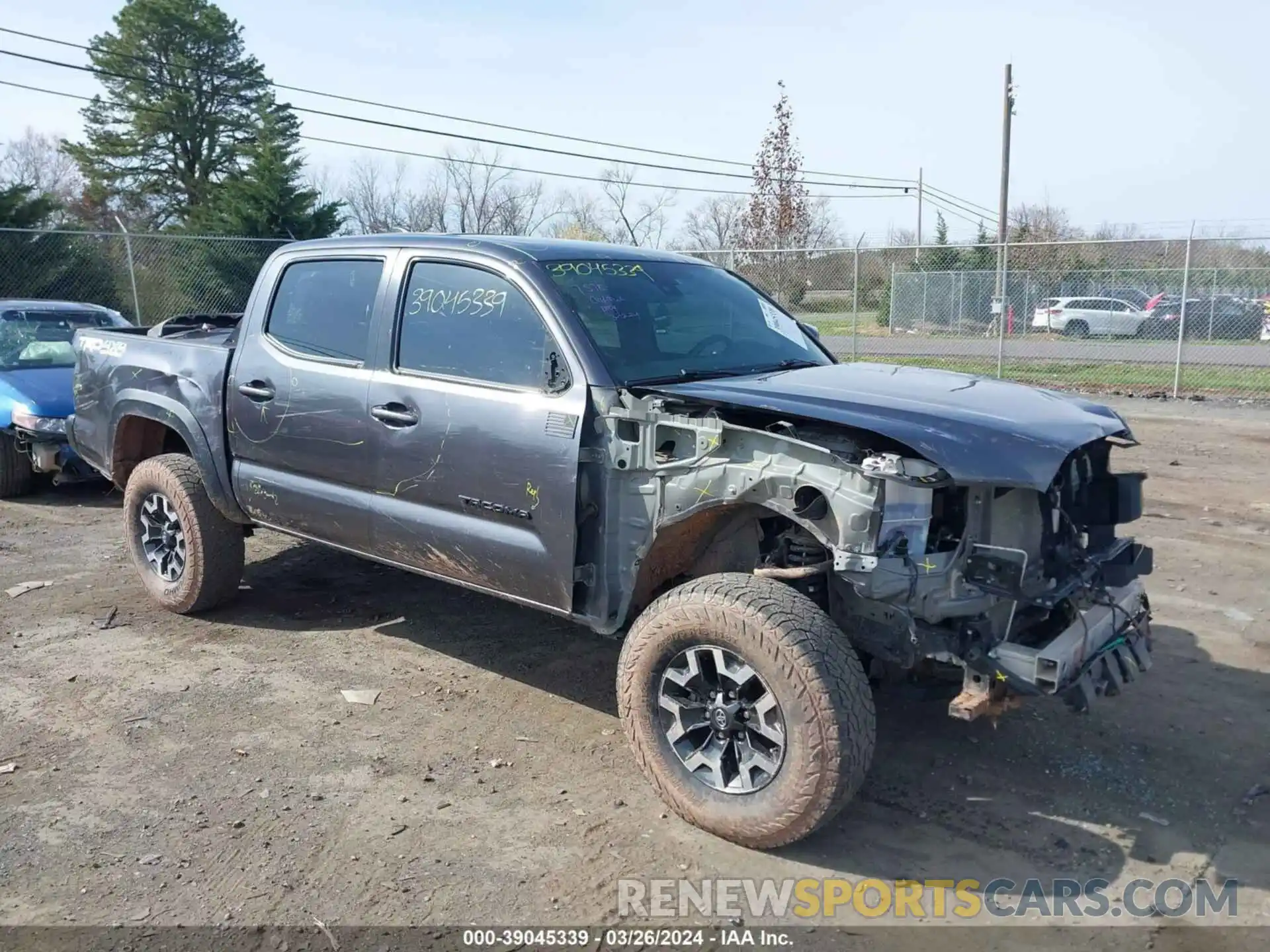 1 Photograph of a damaged car 3TYCZ5AN8MT049464 TOYOTA TACOMA 2021