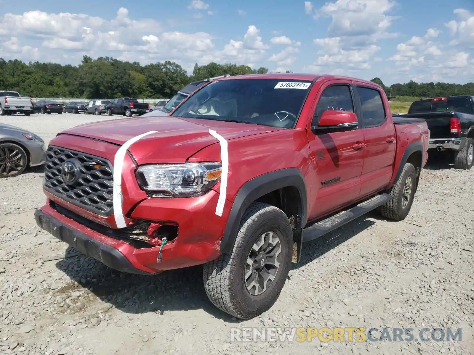 2 Photograph of a damaged car 3TYCZ5AN9MT011547 TOYOTA TACOMA 2021